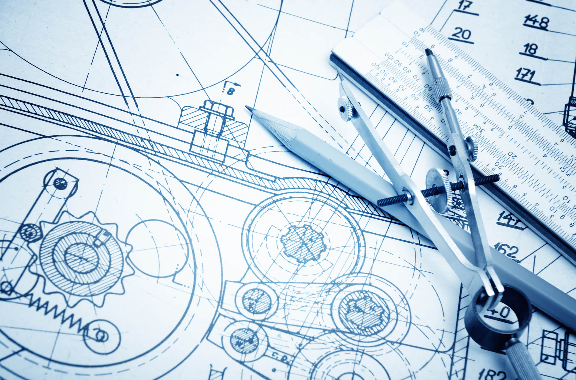 Technical drawing created by an engineering writing service